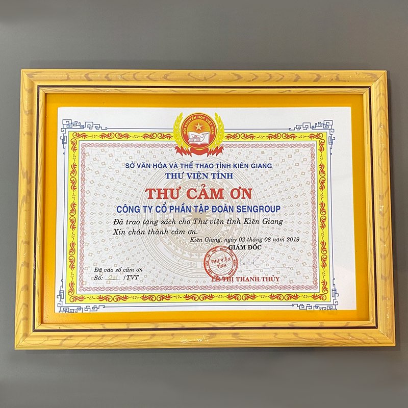 TẬP ĐOÀN SEN GROUP ĐÃ TRAO TẶNG SÁCH CHO THƯ VIỆN TỈNH KIÊN GIANG